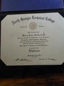 North Georgia Technical College diploma in Computer Information Systems with Networking Specialist specialization